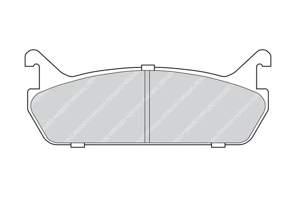 Bremsbelagsatz, Scheibenbremse Hinterachse FERODO FDB654
