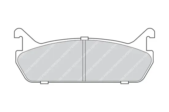 Bremsbelagsatz, Scheibenbremse Hinterachse FERODO FDB654 Bild Bremsbelagsatz, Scheibenbremse Hinterachse FERODO FDB654