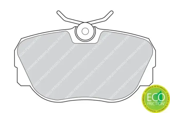 Bremsbelagsatz, Scheibenbremse Vorderachse FERODO FDB660 Bild Bremsbelagsatz, Scheibenbremse Vorderachse FERODO FDB660