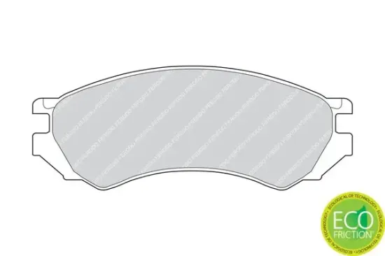 Bremsbelagsatz, Scheibenbremse Vorderachse FERODO FDB667 Bild Bremsbelagsatz, Scheibenbremse Vorderachse FERODO FDB667