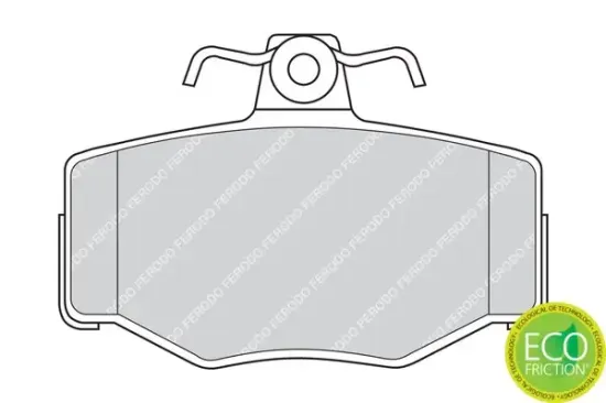 Bremsbelagsatz, Scheibenbremse Hinterachse FERODO FDB707 Bild Bremsbelagsatz, Scheibenbremse Hinterachse FERODO FDB707