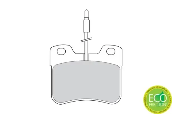 Bremsbelagsatz, Scheibenbremse Vorderachse FERODO FDB745 Bild Bremsbelagsatz, Scheibenbremse Vorderachse FERODO FDB745