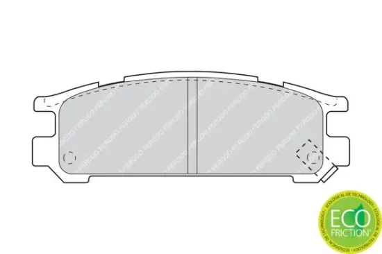 Bremsbelagsatz, Scheibenbremse Hinterachse FERODO FDB790 Bild Bremsbelagsatz, Scheibenbremse Hinterachse FERODO FDB790