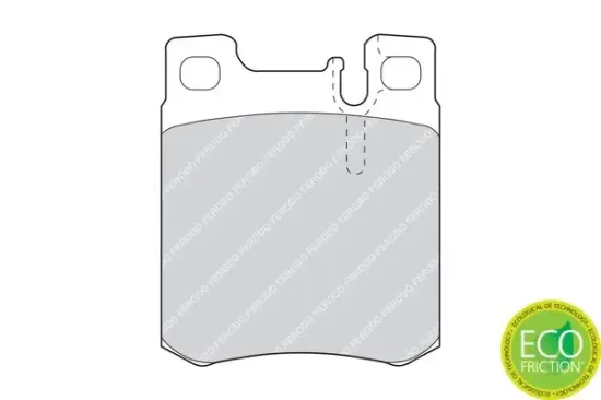 Bremsbelagsatz, Scheibenbremse Hinterachse FERODO FDB799 Bild Bremsbelagsatz, Scheibenbremse Hinterachse FERODO FDB799