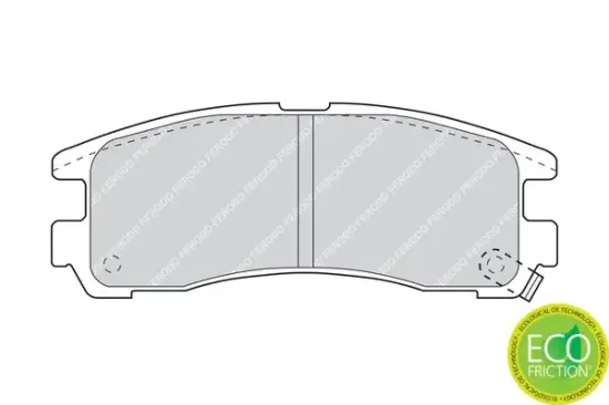 Bremsbelagsatz, Scheibenbremse Hinterachse FERODO FDB803 Bild Bremsbelagsatz, Scheibenbremse Hinterachse FERODO FDB803