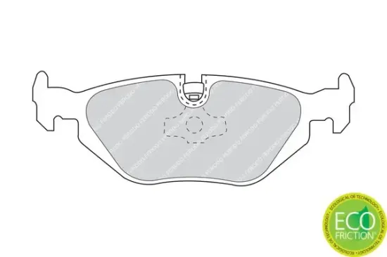 Bremsbelagsatz, Scheibenbremse Hinterachse FERODO FDB850 Bild Bremsbelagsatz, Scheibenbremse Hinterachse FERODO FDB850