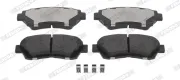 Bremsbelagsatz, Scheibenbremse Vorderachse FERODO FDB868