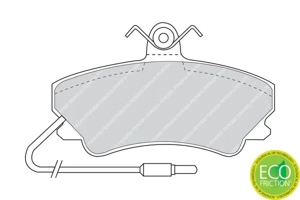 Bremsbelagsatz, Scheibenbremse Vorderachse FERODO FDB880