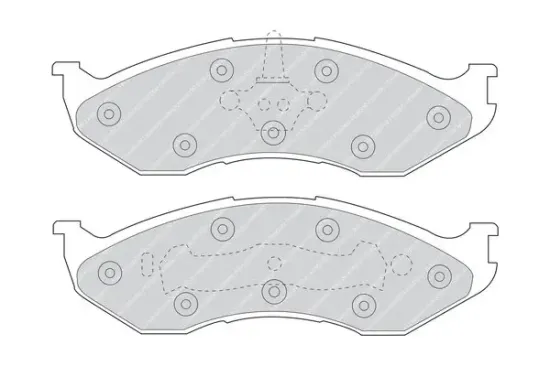 Bremsbelagsatz, Scheibenbremse Vorderachse FERODO FDB929 Bild Bremsbelagsatz, Scheibenbremse Vorderachse FERODO FDB929