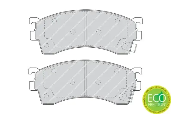 Bremsbelagsatz, Scheibenbremse Vorderachse FERODO FDB950 Bild Bremsbelagsatz, Scheibenbremse Vorderachse FERODO FDB950