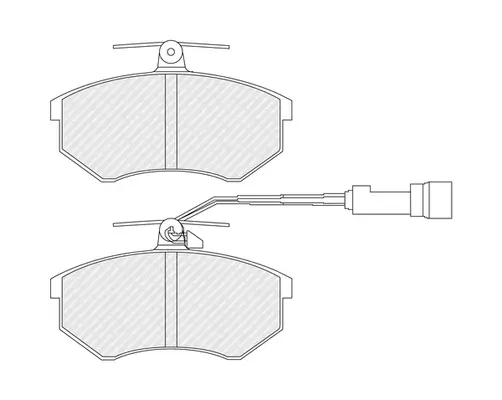 Bremsbelagsatz, Scheibenbremse Vorderachse FERODO FDB954 Bild Bremsbelagsatz, Scheibenbremse Vorderachse FERODO FDB954
