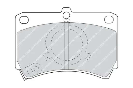 Bremsbelagsatz, Scheibenbremse Vorderachse FERODO FDB993 Bild Bremsbelagsatz, Scheibenbremse Vorderachse FERODO FDB993