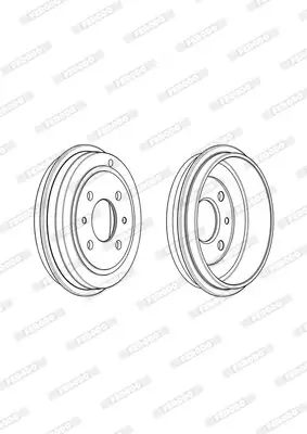 Bremstrommel FERODO FDR329005 Bild Bremstrommel FERODO FDR329005