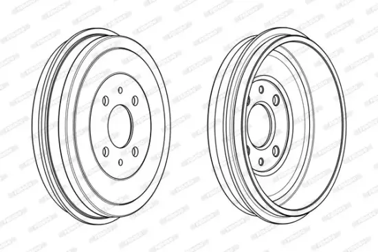 Bremstrommel Hinterachse FERODO FDR329006 Bild Bremstrommel Hinterachse FERODO FDR329006