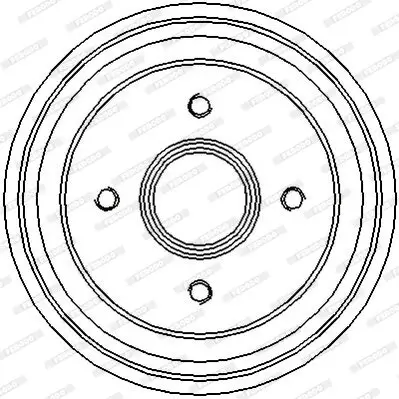 Bremstrommel Hinterachse FERODO FDR329106 Bild Bremstrommel Hinterachse FERODO FDR329106
