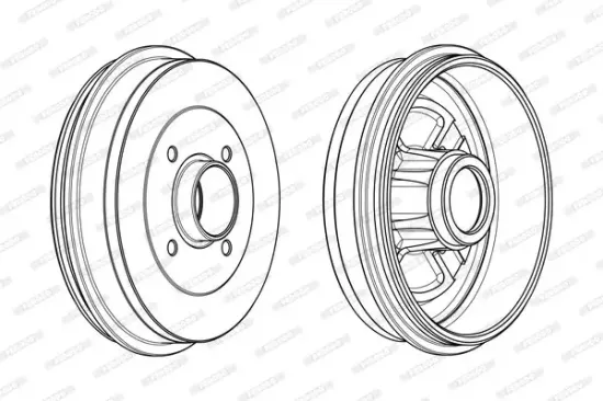Bremstrommel Hinterachse FERODO FDR329114 Bild Bremstrommel Hinterachse FERODO FDR329114