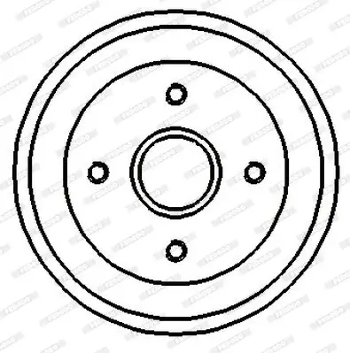 Bremstrommel FERODO FDR329128 Bild Bremstrommel FERODO FDR329128