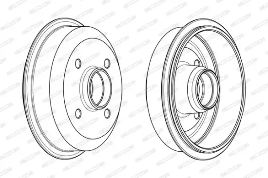 Bremstrommel Hinterachse FERODO FDR329184 Bild Bremstrommel Hinterachse FERODO FDR329184