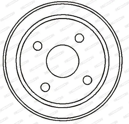 Bremstrommel Hinterachse FERODO FDR329251 Bild Bremstrommel Hinterachse FERODO FDR329251