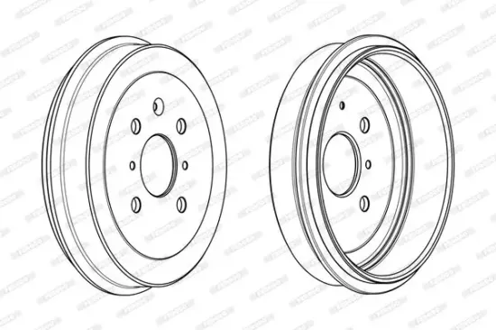 Bremstrommel Hinterachse FERODO FDR329265 Bild Bremstrommel Hinterachse FERODO FDR329265