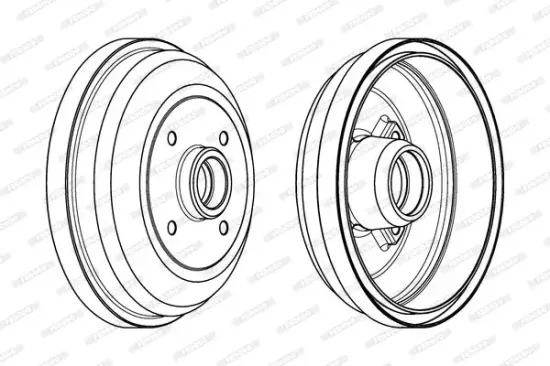 Bremstrommel Hinterachse FERODO FDR329711 Bild Bremstrommel Hinterachse FERODO FDR329711