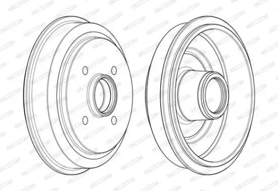 Bremstrommel Hinterachse FERODO FDR329788 Bild Bremstrommel Hinterachse FERODO FDR329788