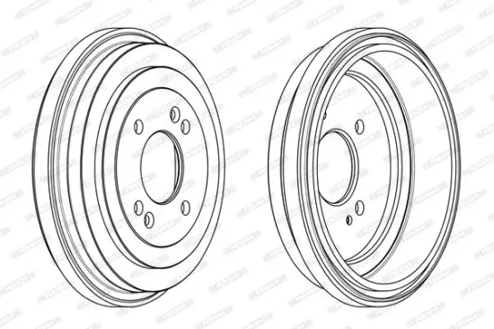 Bremstrommel Hinterachse FERODO FDR329789 Bild Bremstrommel Hinterachse FERODO FDR329789