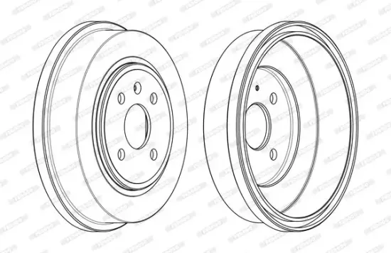 Bremstrommel Hinterachse FERODO FDR329791 Bild Bremstrommel Hinterachse FERODO FDR329791