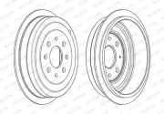 Bremstrommel FERODO FDR329809