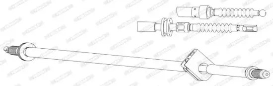 Seilzug, Feststellbremse hinten links FERODO FHB432889 Bild Seilzug, Feststellbremse hinten links FERODO FHB432889