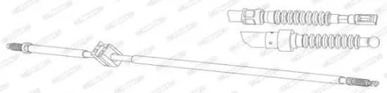 Seilzug, Feststellbremse hinten rechts FERODO FHB432890 Bild Seilzug, Feststellbremse hinten rechts FERODO FHB432890