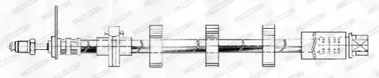 Bremsschlauch Vorderachse links FERODO FHY2198 Bild Bremsschlauch Vorderachse links FERODO FHY2198