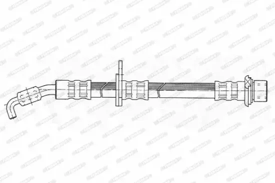 Bremsschlauch Vorderachse rechts FERODO FHY2435 Bild Bremsschlauch Vorderachse rechts FERODO FHY2435
