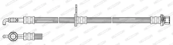 Bremsschlauch Vorderachse links FERODO FHY2609 Bild Bremsschlauch Vorderachse links FERODO FHY2609
