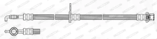 Bremsschlauch Vorderachse rechts FERODO FHY2610 Bild Bremsschlauch Vorderachse rechts FERODO FHY2610