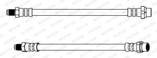 Bremsschlauch Hinterachse außen links rechts FERODO FHY2863 Bild Bremsschlauch Hinterachse außen links rechts FERODO FHY2863