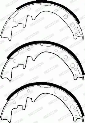 Bremsbackensatz Hinterachse FERODO FSB171 Bild Bremsbackensatz Hinterachse FERODO FSB171