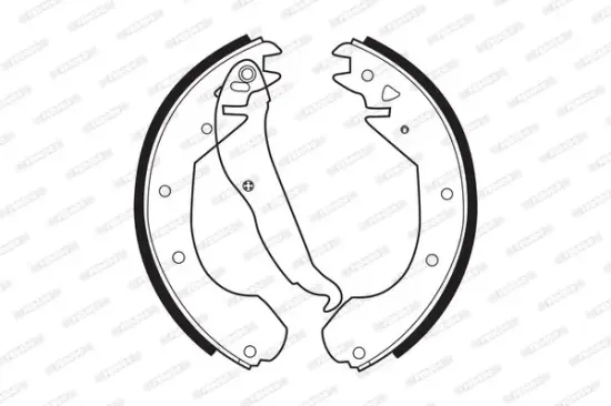 Bremsbackensatz Hinterachse FERODO FSB199 Bild Bremsbackensatz Hinterachse FERODO FSB199
