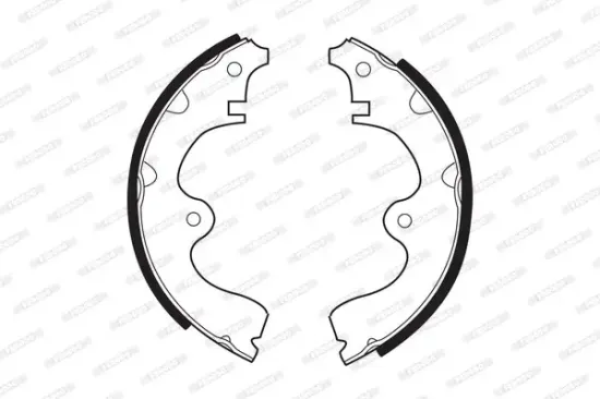 Bremsbackensatz Hinterachse FERODO FSB224 Bild Bremsbackensatz Hinterachse FERODO FSB224