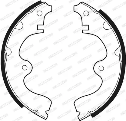 Bremsbackensatz Hinterachse FERODO FSB224 Bild Bremsbackensatz Hinterachse FERODO FSB224