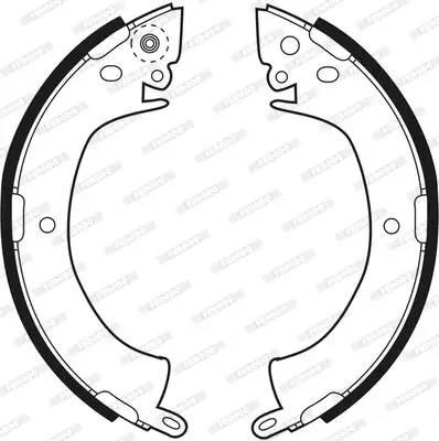Bremsbackensatz Hinterachse FERODO FSB249 Bild Bremsbackensatz Hinterachse FERODO FSB249