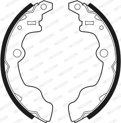 Bremsbackensatz Hinterachse FERODO FSB252 Bild Bremsbackensatz Hinterachse FERODO FSB252