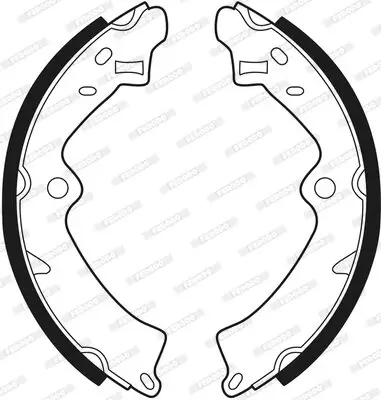 Bremsbackensatz Hinterachse FERODO FSB260 Bild Bremsbackensatz Hinterachse FERODO FSB260