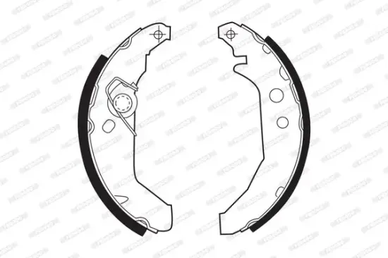 Bremsbackensatz Hinterachse FERODO FSB265 Bild Bremsbackensatz Hinterachse FERODO FSB265