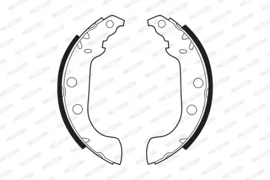 Bremsbackensatz Hinterachse FERODO FSB268 Bild Bremsbackensatz Hinterachse FERODO FSB268