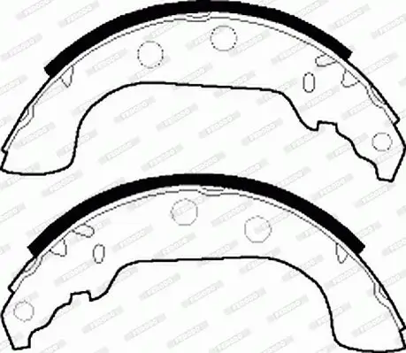 Bremsbackensatz Hinterachse FERODO FSB268 Bild Bremsbackensatz Hinterachse FERODO FSB268