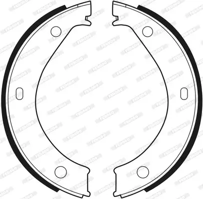 Bremsbackensatz, Feststellbremse Hinterachse FERODO FSB272 Bild Bremsbackensatz, Feststellbremse Hinterachse FERODO FSB272