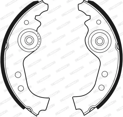 Bremsbackensatz Hinterachse FERODO FSB27 Bild Bremsbackensatz Hinterachse FERODO FSB27