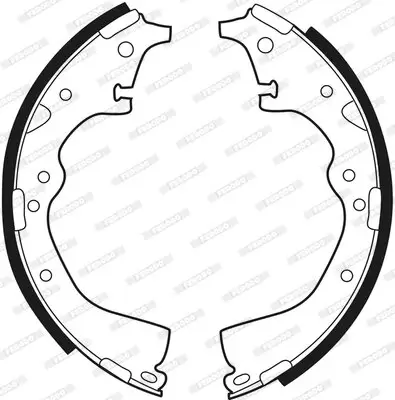 Bremsbackensatz Hinterachse FERODO FSB284 Bild Bremsbackensatz Hinterachse FERODO FSB284