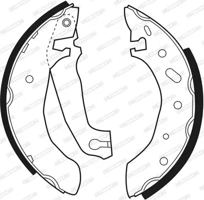 Bremsbackensatz Hinterachse FERODO FSB297 Bild Bremsbackensatz Hinterachse FERODO FSB297